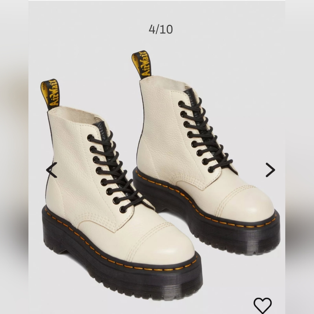 Dr. Martens Sinclair Milled Napa Leather Platform Boots 8US